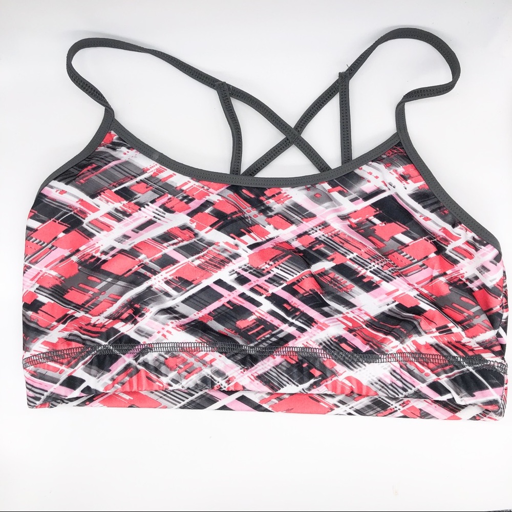 Geometric Abstract Sports Bra